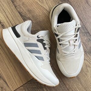 adidas White/Cream and Gray Women's Sneakers